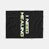 Brauchen Sie Heilung Video Gaming Shirt Funny Vide Fleecedecke (Vorderseite (Horizontal))