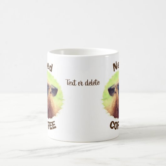 Brauchen Sie Kaffee Spaß Llama Personalisiert Kaffeetasse (Mittel)