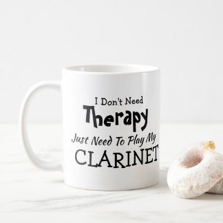 Brauchen Sie keine Therapie nur Klarinette zum Geb Kaffeetasse