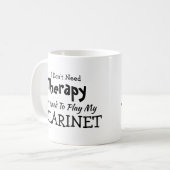 Brauchen Sie keine Therapie nur Klarinette zum Geb Kaffeetasse (Vorderseite Links)