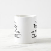 Brauchen Sie keine Therapie nur Klarinette zum Geb Kaffeetasse (Mittel)