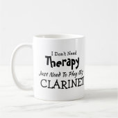 Brauchen Sie keine Therapie nur Klarinette zum Geb Kaffeetasse (Links)