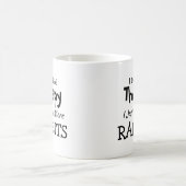 Brauchen Sie keine Therapie nur mehr Kaninchen Geb Kaffeetasse (Mittel)