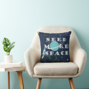 Brauchen Sie mehr Platz Funny Galaxy Planets & Sta Kissen
