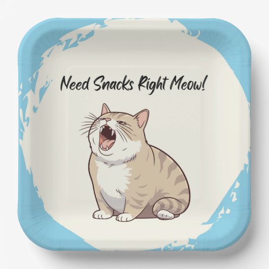 Brauchen Sie Snacks auf dem rechten Bildschirmplat Pappteller (Vorderseite)