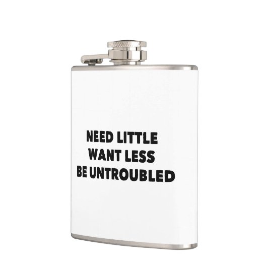 Brauchen Sie wenig Woll weniger ungestört Flachmann (Links)