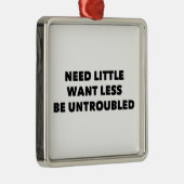 Brauchen Sie wenig Woll weniger ungestört Ornament Aus Metall (Rechts)