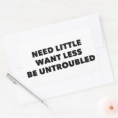 Brauchen Sie wenig Woll weniger ungestört Rechteckiger Aufkleber (Umschlag)