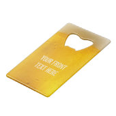 Brauchflaschenöffner Kreditkarten Flaschenöffner (Vorderseite Schrägansicht)