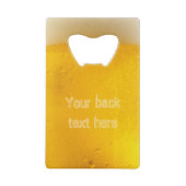 Brauchflaschenöffner Kreditkarten Flaschenöffner (Rückseite)