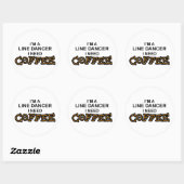 Brauchkaffee - Line Tänzer Runder Aufkleber (Blatt)