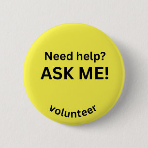 Brauchst du Hilfe? Frag mir! Volunteer Button