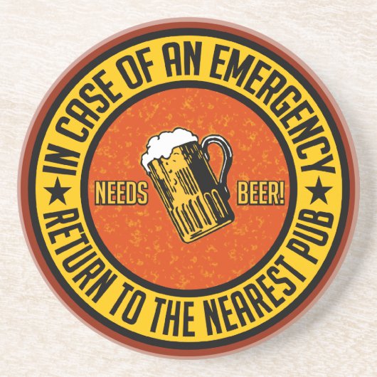 BRAUCHT BIER! Untersetzer (Vorne)