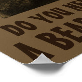 Braucht man einen bärenhaften Schwulenbär? Poster (Ecke)