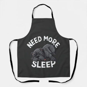 Braucht mehr Schlaf Bulldogge Humor für faule Tage Schürze