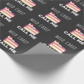Brauchtum Call Me Konditorei Spaß Geschenkpapier (Ecke)