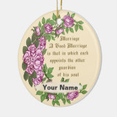 Brauchverse Keramik Ornament (Links)