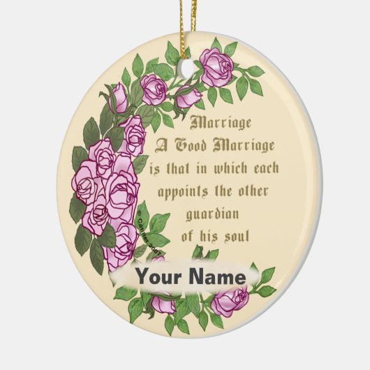 Brauchverse Keramik Ornament (Links)