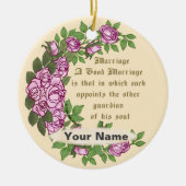 Brauchverse Keramik Ornament (Vorne)