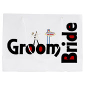 Braue & Groom Las Vegas Wedding Geschenktasche Große Geschenktüte (Rückseite)