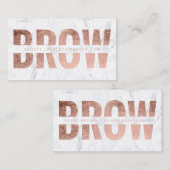 Braue herausgeschnittener visitenkarte (Vorne/Hinten)