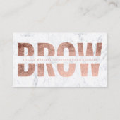 Braue herausgeschnittener visitenkarte (Rückseite)