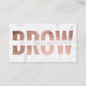 Braue herausgeschnittener visitenkarte (Vorderseite)