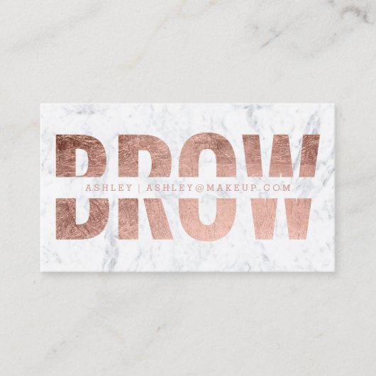 Braue herausgeschnittener visitenkarte (Vorderseite)