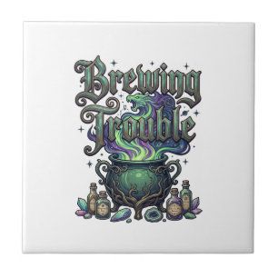 Brauen Ärger Kessel Drache Alchemie Kristalle H Fliese