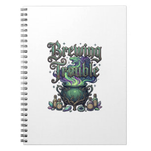 Brauen Ärger Kessel Drache Alchemie Kristalle H Notizblock