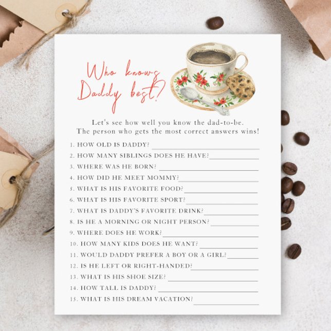 Brauen Babydusche - Spiel, der Papa am besten kenn (Von Creator hochgeladen)