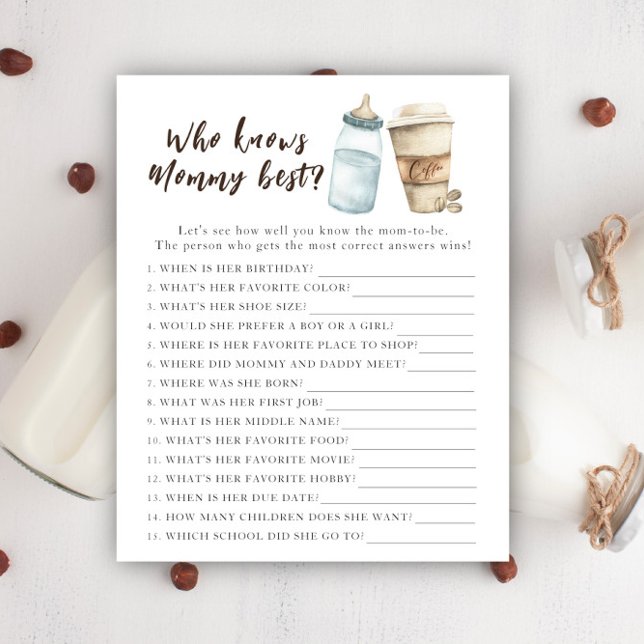 Brauen Babydusche - Wer kennt die Mama am besten (Von Creator hochgeladen)