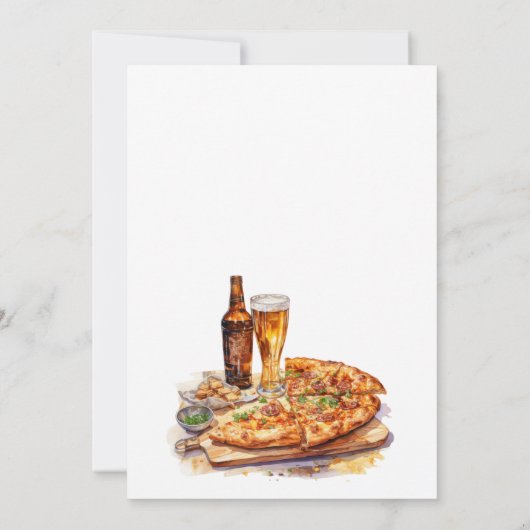 Brauen bevor ich Bier Brauereidusche mache Einladung (Rückseite)