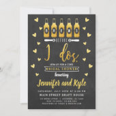 Brauen bevor ich Dos Bridal Dusche einladen Einladung (Vorderseite)