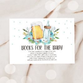 Brauen Biere und Flaschen Rustikaler Junge Begleitkarte