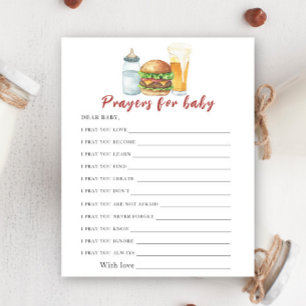 Brauen & Burger Babyparty Gebete für das Baby