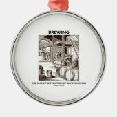 Brauen der frühesten Anwendung von Biotechnologie Silbernes Ornament (Vorne)