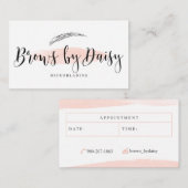 Brauen durch Gänseblümchen Visitenkarte (Vorne/Hinten)