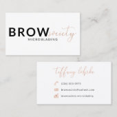 Brauen-Gesellschaft Visitenkarte (Vorne/Hinten)