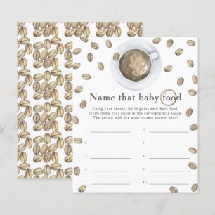 Brauen Kaffee Babydusche Name dieses Babynahrung