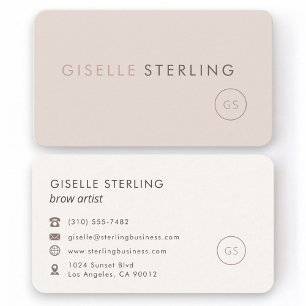 Brauen-Künstlerin Feminine Professionell Visitenkarte
