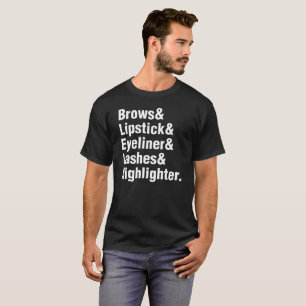 Brauen-LippenstiftEyeliner peitscht T-Shirt