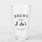 Brauen und ich machen Brauereigewerbeglas Glas (Vorderseite)