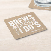 Brauen vor dem Probe-Dinner der Brauerei Rechteckiger Pappuntersetzer (angewinkelt)