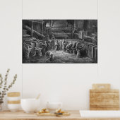 Brauer am Arbeitsplatz Poster (Küche)