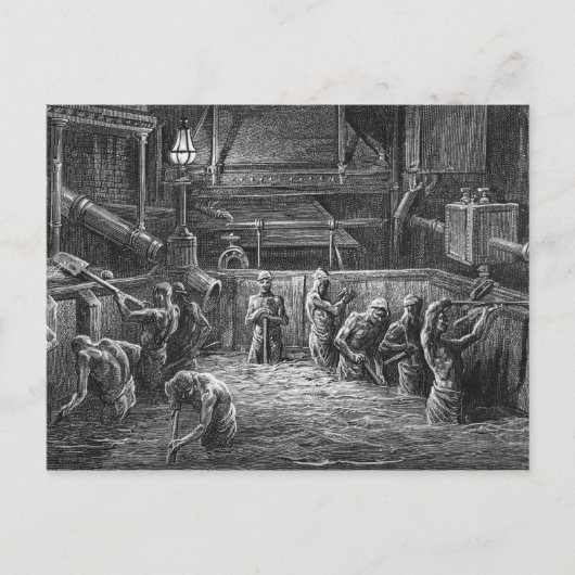 Brauer am Arbeitsplatz Postkarte (Vorderseite)