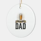 Brauer-Vater-Bier-Vintage-Stickerei-Shirt-Design_1 Keramik Ornament (Links)