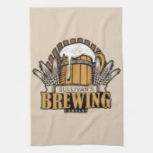 Brauerei ADD NAME Bierbrauerei Bar Geschirrtuch (Vertikal)