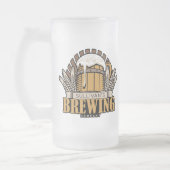 Brauerei ADD NAME Bierbrauerei Bar Mattglas Bierglas (Links)