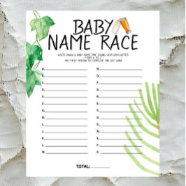 Brauerei Baby - Farbe - Baby Dusche Name Race Game